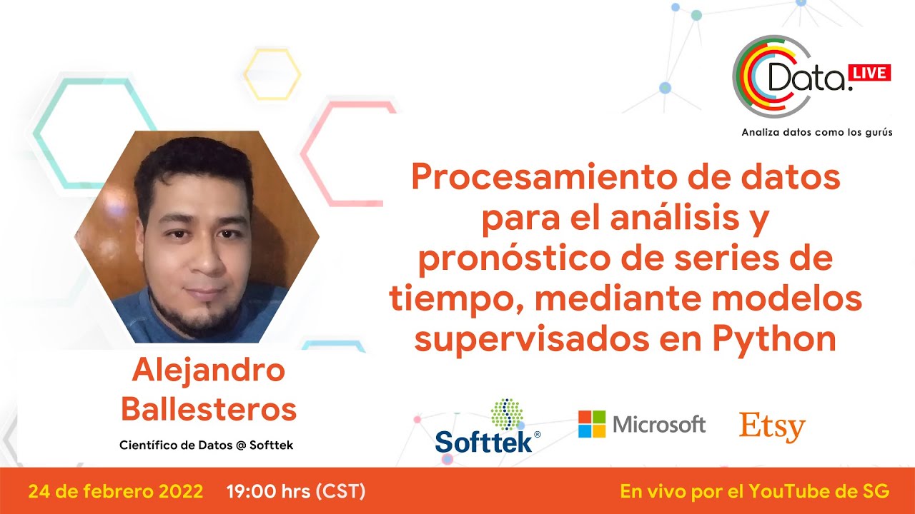 Data Live 7: Procesamiento de datos para el análisis y pronóstico de series de tiempo en Python