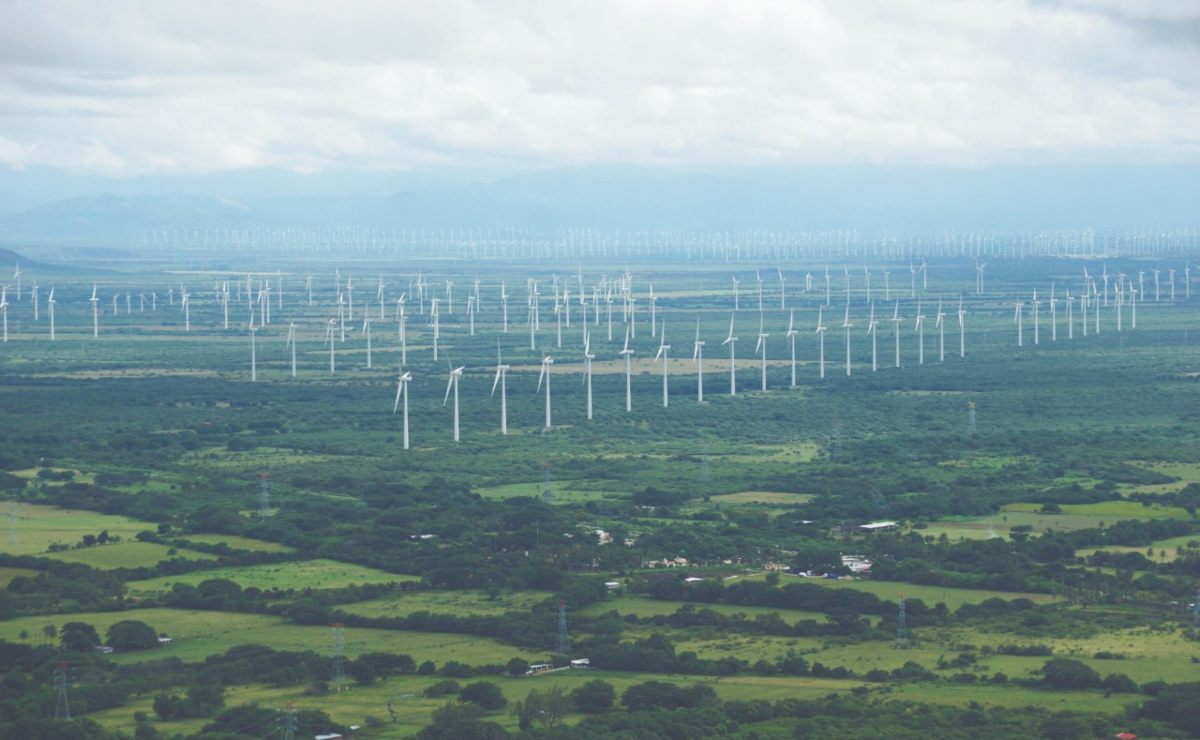 Planta eólica. Juchitán, Oaxaca. México.