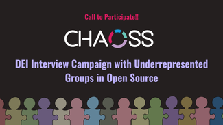 Campaña de entrevistas de diversidad, equidad e inclusión con grupos subrepresentados de open source